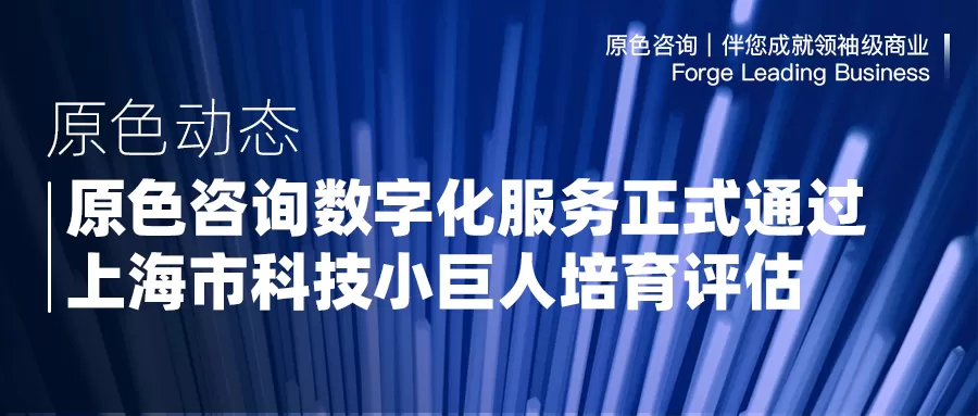 「原色咨询数字化服务」正式通过上海市科技小巨人培育评估