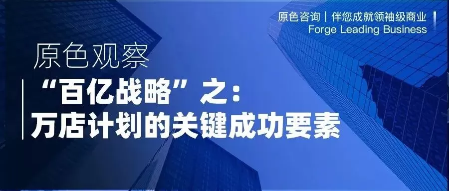 Read more about the article “百亿战略”之：万店计划的关键成功要素